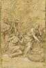 Ulysse nu découvert par Nausicaa et ses servantes sur l'île des Phéaciens, image 1/2