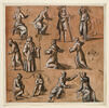 Diverses études de saints, et d'autres figures, image 1/2