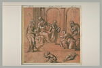 Saint Jean Baptiste avec l'Agneau s'entretenant avec des prêtres, image 2/2