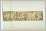 Décor d'architecture avec médaillon et tableaux, image 3/3
