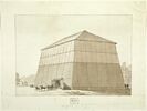 Vue du hangar de construction de l'éléphant de la fontaine de la Bastille, image 1/2