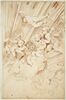 Anges parmi les nuages : fragment de la composition surmontant la chaire de Saint-Pierre, image 1/2
