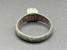 bague à chaton fixe ; bague à chaton carré, image 2/4