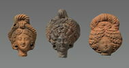 figurine de tête de femme romaine à cou fermé, image 3/4