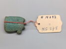 amulette oudjat simple monoface ; amulette oudjat à dos lisse convexe, image 2/2