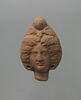 figurine de tête de femme romaine à cou fermé, image 1/2