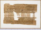 papyrus documentaire ; fragments, image 1/2