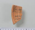 ostracon ; fragment, image 1/2
