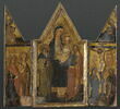 Triptyque (au centre La Vierge et l'Enfant entre saint Antoine et saint Jacques), image 1/3
