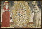 La Vierge et l'Enfant dans une gloire de chérubins entre saint Jérôme et saint François, image 1/2