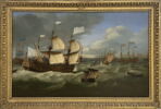 Jonction des vaisseaux de l'amiral d'Estrées et du duc d'York contre la flotte anglaise, en 1672, image 1/2