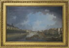 L'Archevêché, le pont de la Tournelle et le quai Saint-Bernard vus de l'Hôtel-Dieu, image 1/2