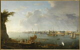Vue du port de Lorient prise des anciennes cales de Caudan, en 1792, image 1/2