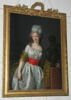 Portrait de jeune femme s'appuyant à une statue d'amour, dit traditionnellement, Mme Papillon de la Ferté, image 2/2