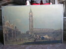 Vue de la place Saint-Marc à Venise avec un charlatan sur des tréteaux, image 2/3