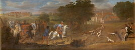 Le Roi Saint Louis part de Corbeil pour venir chasser dans la forêt de Sénart, où il donne des ordres pour y bâtir l'hermitage de Notre-Dame-de-Consolation., image 1/7