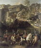 Chasse de Louis XV dans la forêt de Fontainebleau, à Franchard ; Cerf aux abois dans les rochers de Franchard, image 4/6