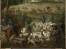 Chasse de Louis XV. La Meute ou le départ de l'équipage pour la chasse au cerf, image 3/4