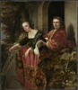 Portrait d'un couple accoudé à la balustrade d'un perron, dit autrefois Portrait du peintre Ferdinand Bol et de sa femme Lisbeth Dell, image 1/5