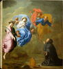Apparition de la Vierge, accompagnée de sainte Agnès, sainte Thècle, saint Pierre et saint Paul à saint Martin, image 3/3
