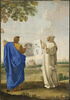 Saint Bruno examine un dessin des thermes de Dioclétien, emplacement de la future chartreuse de Rome, image 1/2