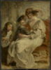 Portrait d’Hélène Fourment (1614-1673), la deuxième femme de l’artiste, et leurs enfants, Clara Johanna (née en 1632) et Frans (né en 1633), image 1/4