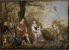 Portrait d'une famille aristocratique hollandaise, dit autrefois à tort Portrait de la famille de Frédéric-Henri d’Orange-Nassau, image 1/2
