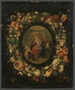 La Vierge et l'Enfant avec deux anges musiciens, entourés d'une guirlande de fleurs, image 1/3