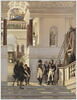Napoléon visitant l'escalier du Louvre avec Percier et fontaine, image 1/6