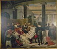 Jules II ordonnant les travaux du Vatican et de Saint-Pierre à Bramante, Michel-Ange et Raphaël, image 2/4