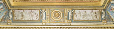 Jules II ordonnant les travaux du Vatican et de Saint-Pierre à Bramante, Michel-Ange et Raphaël, image 3/7