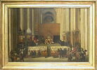 Le Concile de Trente (vingt-troisième session, 15 juillet 1563,  dans la nef centrale de la cathédrale San Vigilio de Trente), image 3/3