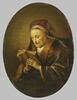 Femme âgée priant ou La Prophétesse Anne, dit aussi La Mère de Rembrandt, image 1/5