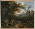 Paysage avec des nymphes autour d'un tombeau, image 1/2