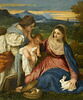 La Vierge à l'Enfant avec sainte Catherine d'Alexandrie et un berger,  dit La Vierge au lapin, image 4/16
