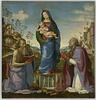 Saint Jérôme et saint Zénobe adorant l'enfant Jésus dans les bras de la Vierge, image 3/6