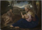 Le repos pendant la fuite en Égypte avec saint Joseph dormant, image 1/3