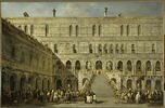 Le Couronnement du doge de Venise sur l'escalier des Géants au palais des Doges de Venise, image 3/3