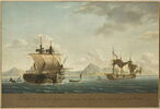 Prise de la frégate anglaise The Ceylon par la frégate française La Vénus, le 17 septembre 1810, au large de l'Ile de France (Ile Maurice), image 1/3