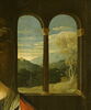 La Vierge et l'Enfant à l'oeillet (d'après Léonard de Vinci) avec, au fond, le motif de la citadelle de Dieu., image 3/4
