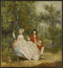 Conversation dans un parc, dit auparavant Portrait de Thomas Gainsborough et de sa femme, Margaret Burr (1728-1798), et parfois aussi Portrait de Thomas Sandby (1721-1798), dessinateur et architecte) et de sa femme, ou Portrait de Paul Sandby (1725-1809, aquarelliste et graveur) et de sa femme., image 2/5