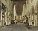 Intérieur de la Vieille Eglise (Oude Kerk) de Delft, image 2/4