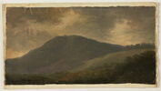 Le Monte Cavo, près de Nemi, dit aussi : Monte Cavo, vue de montagne au crépuscule, image 1/3