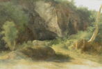 Environs de Nemi: rochers et vache, image 2/2