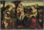 La Vierge à l'Enfant avec le petit saint Jean Baptiste, sainte Catherine d'Alexandrie et sainte Agnès, image 1/2