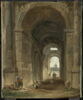 Vue du guichet du Louvre vers le collège des Quatre-Nations (plus tard Institut de France), vers (ou après) 1780, image 1/5