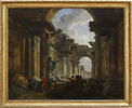 Vue de la Grande Galerie du Louvre en ruine, image 2/3