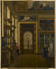 Vue de la salle des bijoux et de l'enfilade des salles du musée Charles X, au Louvre vers 1840, image 1/2