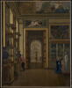 Vue de la salle des bijoux et de l'enfilade des salles du musée Charles X, au Louvre vers 1840, image 1/3