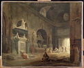 Vue d'une salle du Musée des Monuments Français, dans la chapelle de l'ancien couvent des Petits-Augustins, à Paris, après 1798, image 3/3